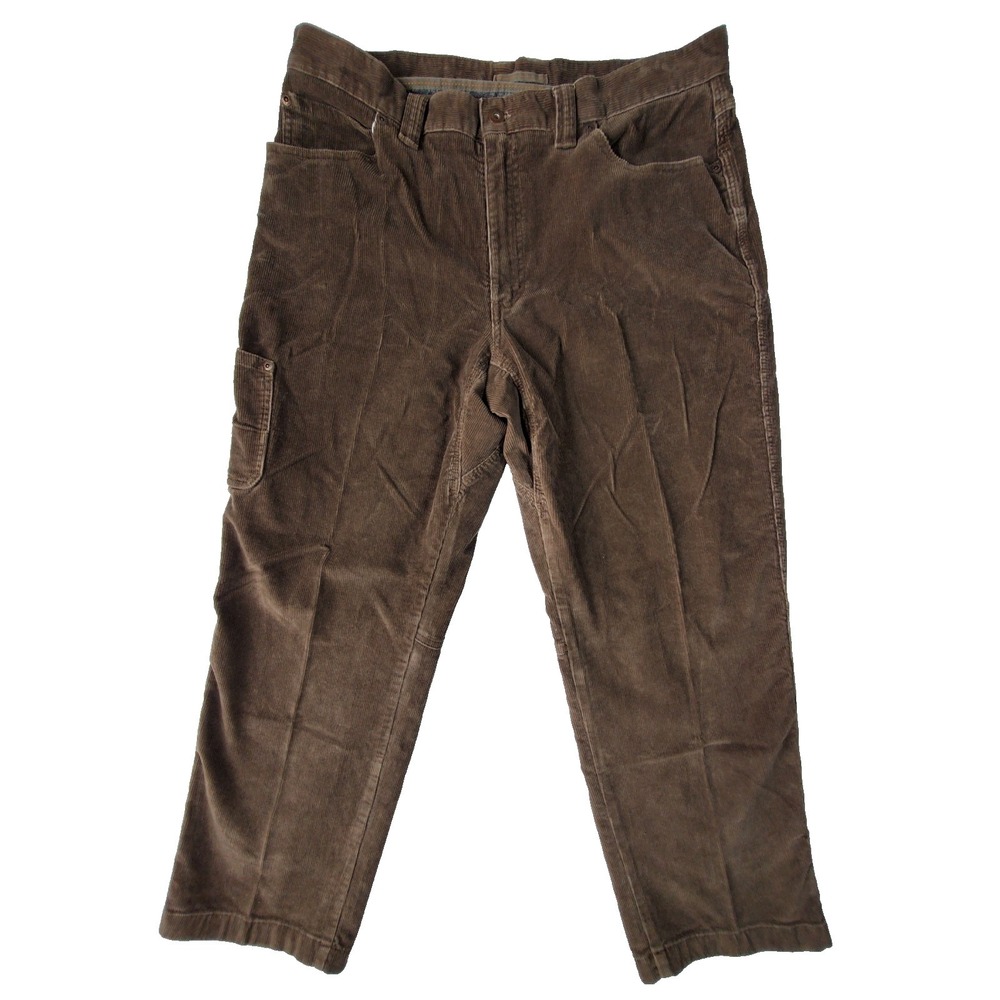 L.L.Bean Brown Corduroy Cargo‎ Pants Men's 36x29